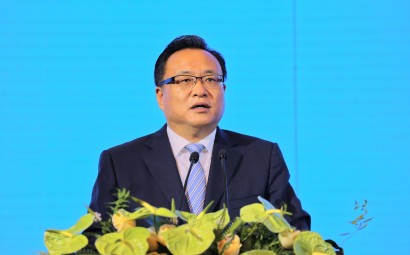 第二届咨委会年会现场 孙述涛发表主旨演讲